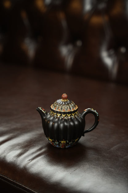 極品朱泥捂灰筋紋秋水紫砂壺「20250822每日特價」