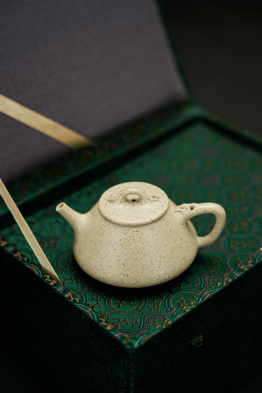 原礦極品白玉段泥太湖石子冶石瓢紫砂壺「20250625每日特價」