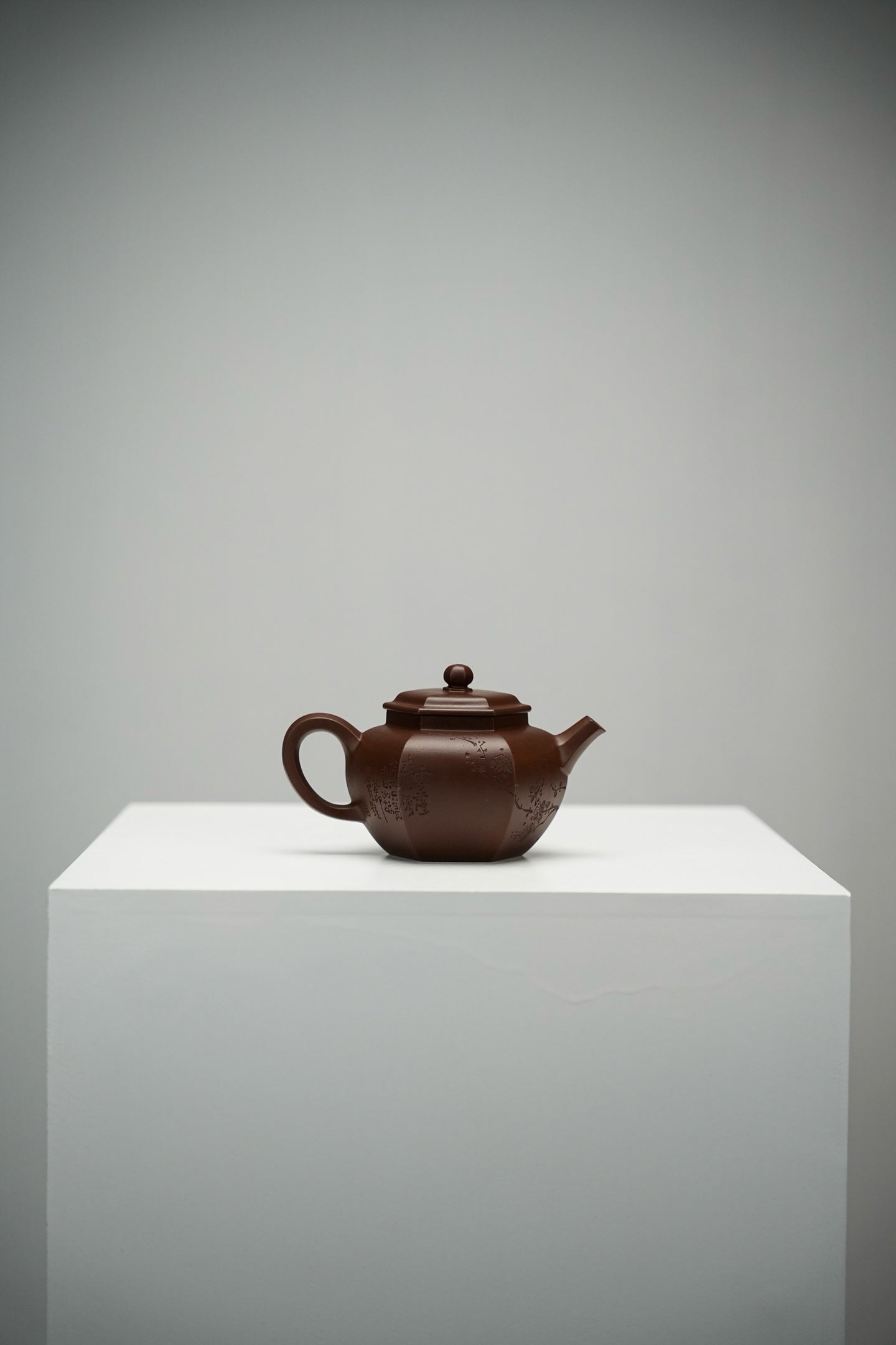 原礦頂級老紫泥六方宮燈紫砂壺「20250628每日特價」