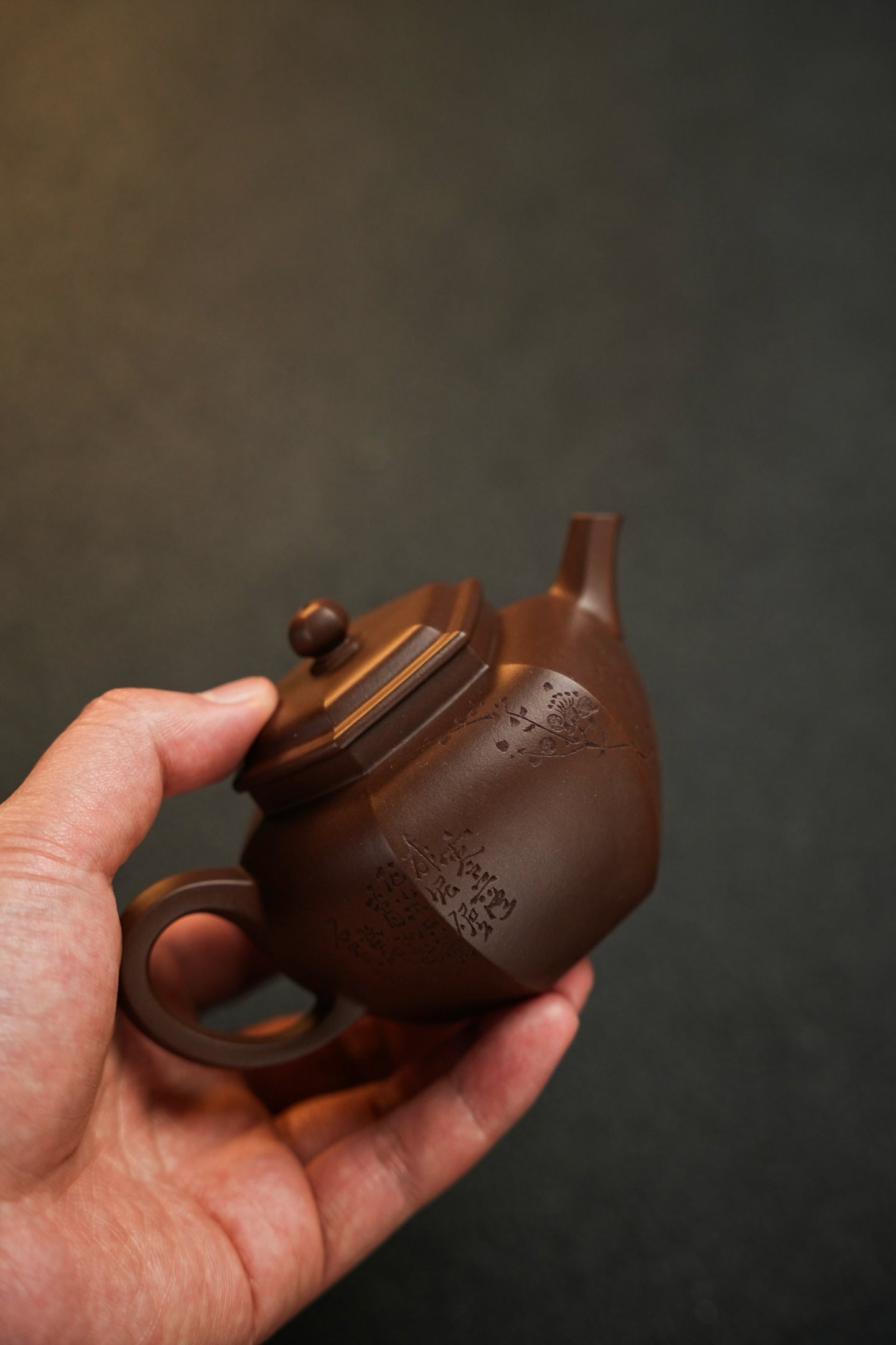 原礦頂級老紫泥六方宮燈紫砂壺「20250628每日特價」