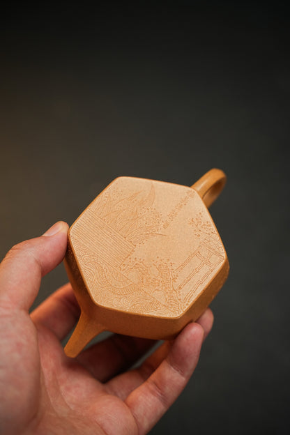 原礦頂級黃金段泥六方旭茂紫砂壺「20250628每日特價」