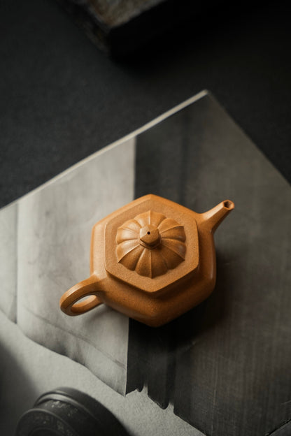 原礦頂級黃金段泥六方旭茂紫砂壺「20250628每日特價」