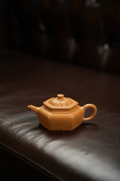 原礦頂級黃金段泥六方旭茂紫砂壺「20250628每日特價」