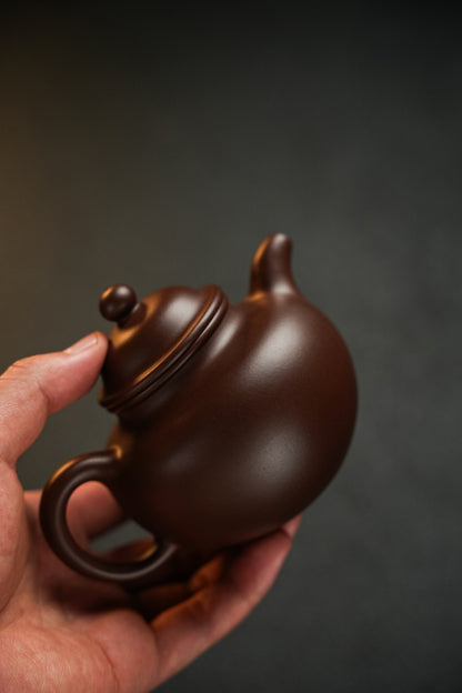 全手工原礦極品老紫泥掇球紫砂壺「20250628每日特價」