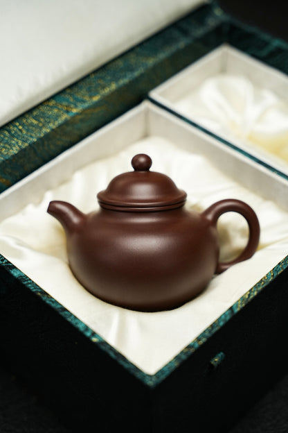 全手工原礦極品老紫泥掇球紫砂壺「20250628每日特價」