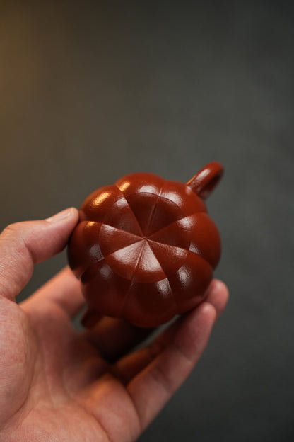 極品朱泥筋紋蓮子哲緣紫砂壺「20260111每日特價」