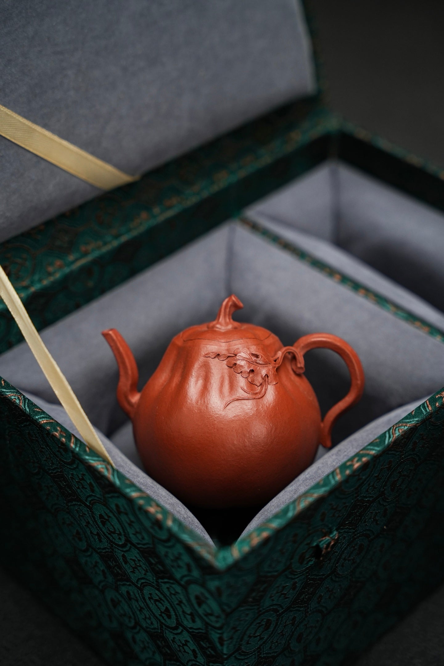 朱泥小南瓜霓裳紫砂壺「20251118每日特價」