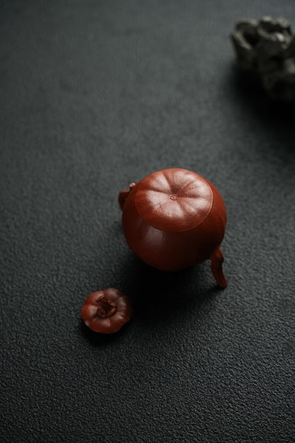 朱泥小南瓜霓裳紫砂壺「20251118每日特價」