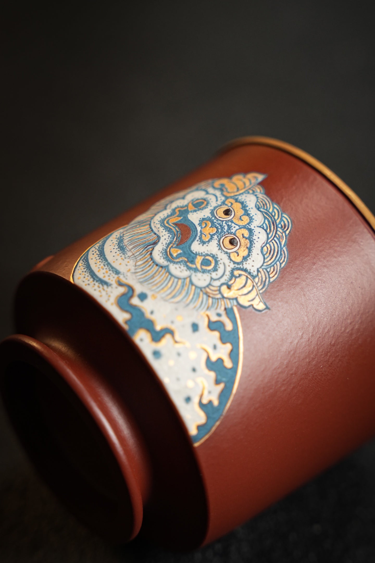 極品好料瑞獅杯金銀琺瑯紫砂壺「20250816每日特價」