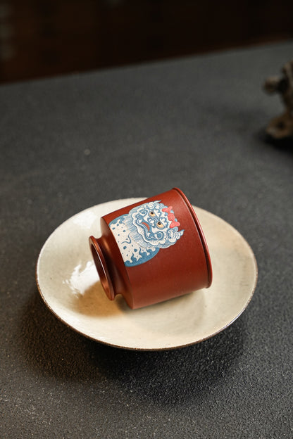 極品好料瑞獅杯金銀琺瑯紫砂壺「20250816每日特價」