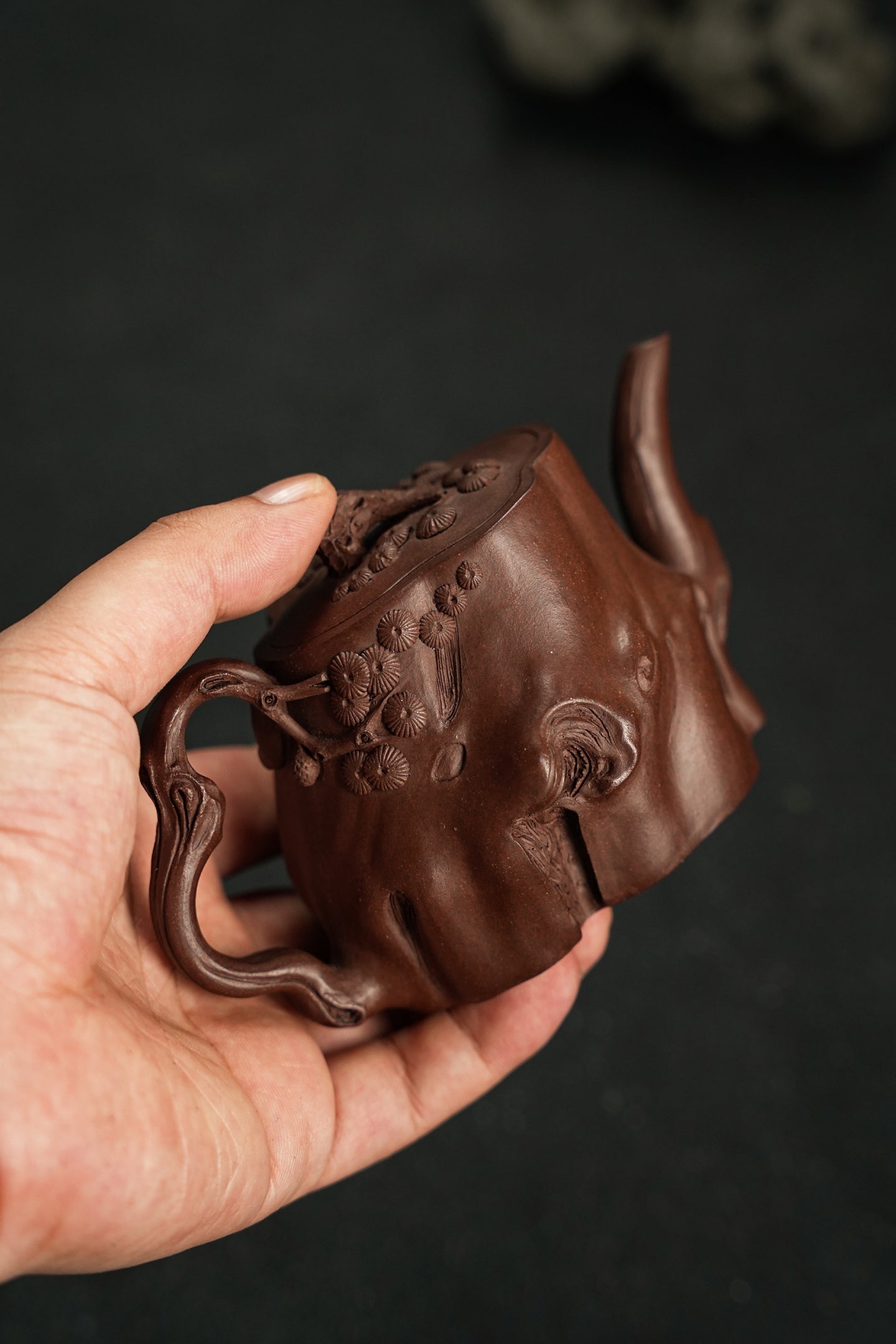 原礦優質紫泥慕雲鬆梉紫砂壺「20250822每日特價」