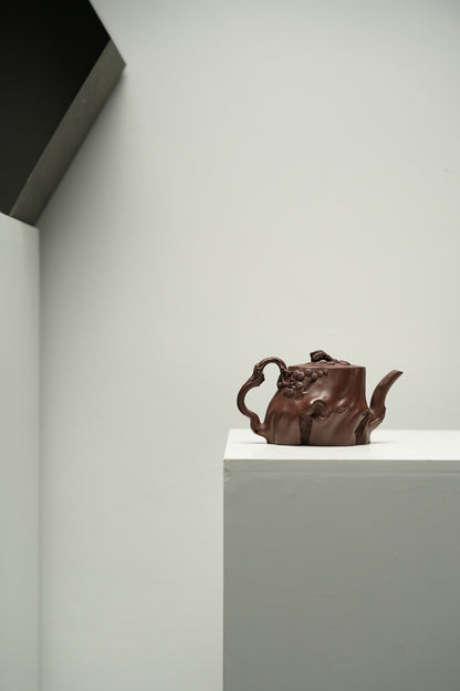 原礦優質紫泥慕雲鬆梉紫砂壺「20250822每日特價」