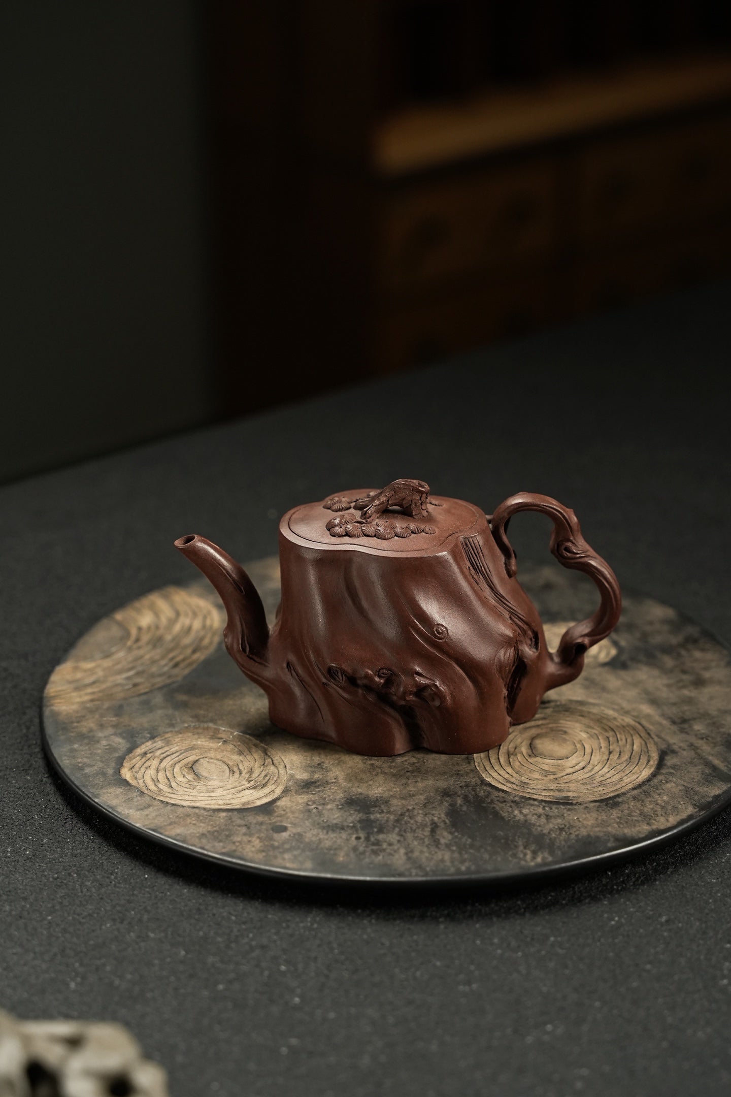 原礦優質紫泥慕雲鬆梉紫砂壺「20250822每日特價」