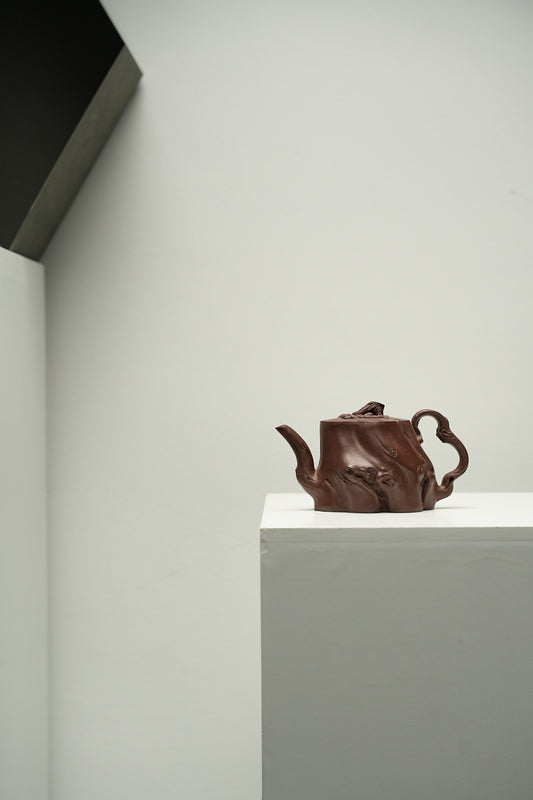 原礦優質紫泥慕雲鬆梉紫砂壺「20250822每日特價」