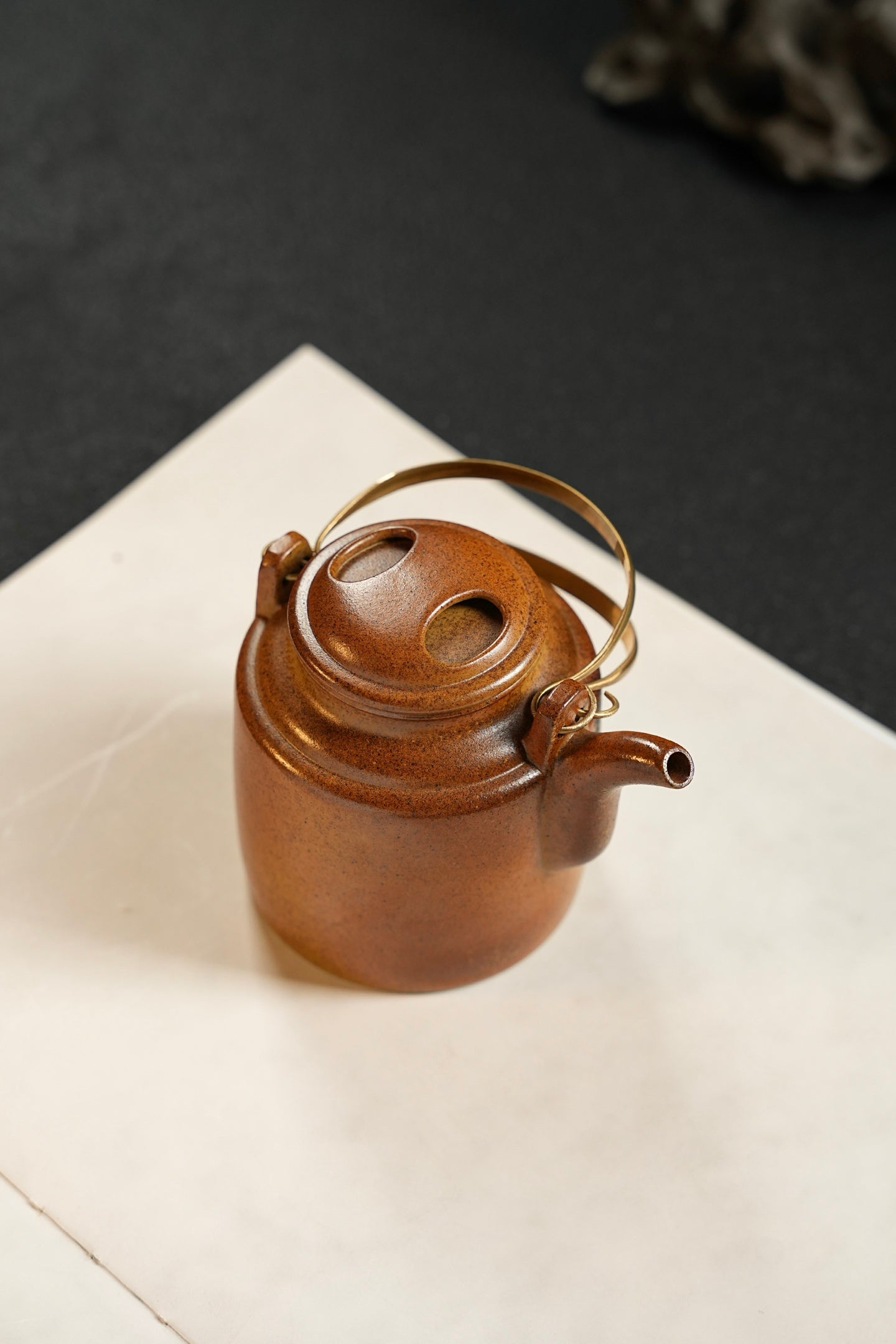 原礦黃金段柴燒牛蓋洋桶紫砂壺「20250822每日特價」