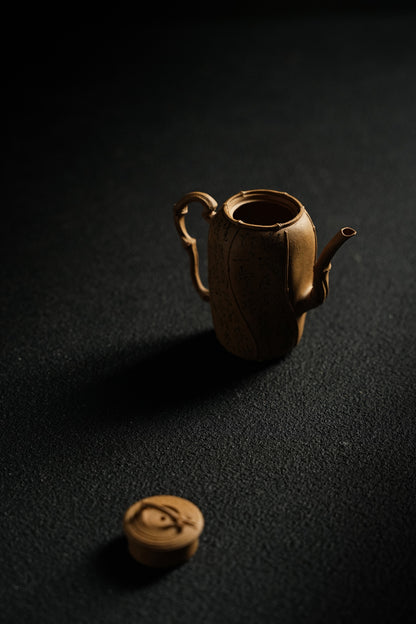 全手工薄胎極品老段泥六竹居士紫砂壺