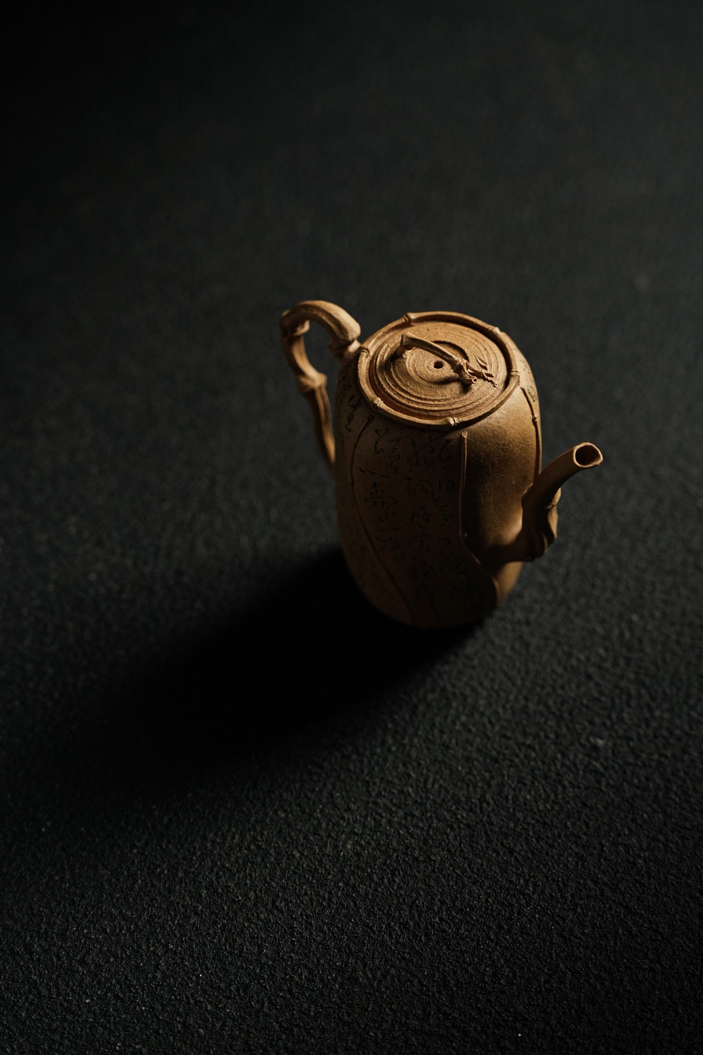 全手工薄胎極品老段泥六竹居士紫砂壺