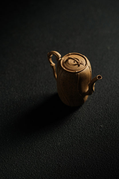 全手工薄胎極品老段泥六竹居士紫砂壺