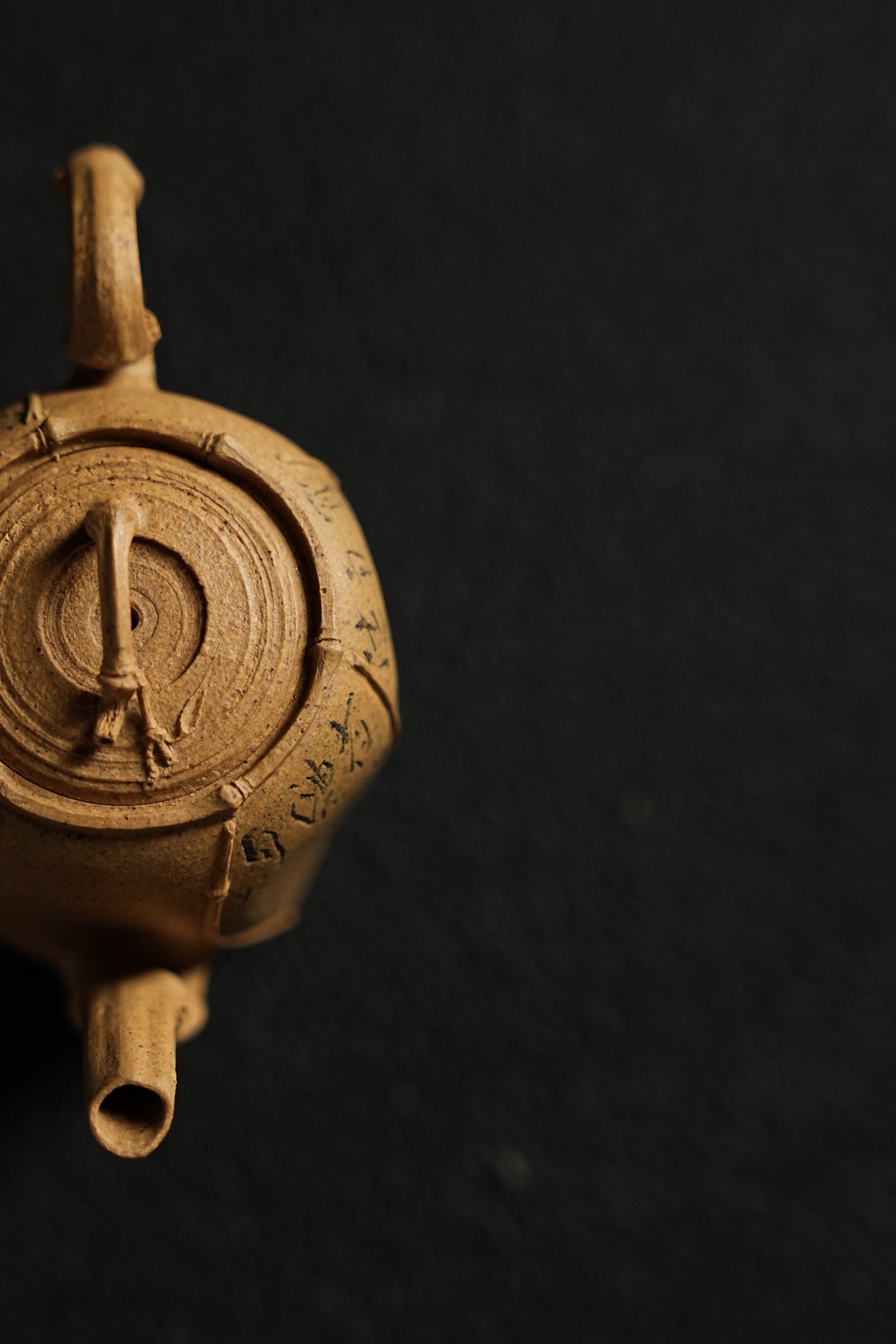 全手工薄胎極品老段泥六竹居士紫砂壺