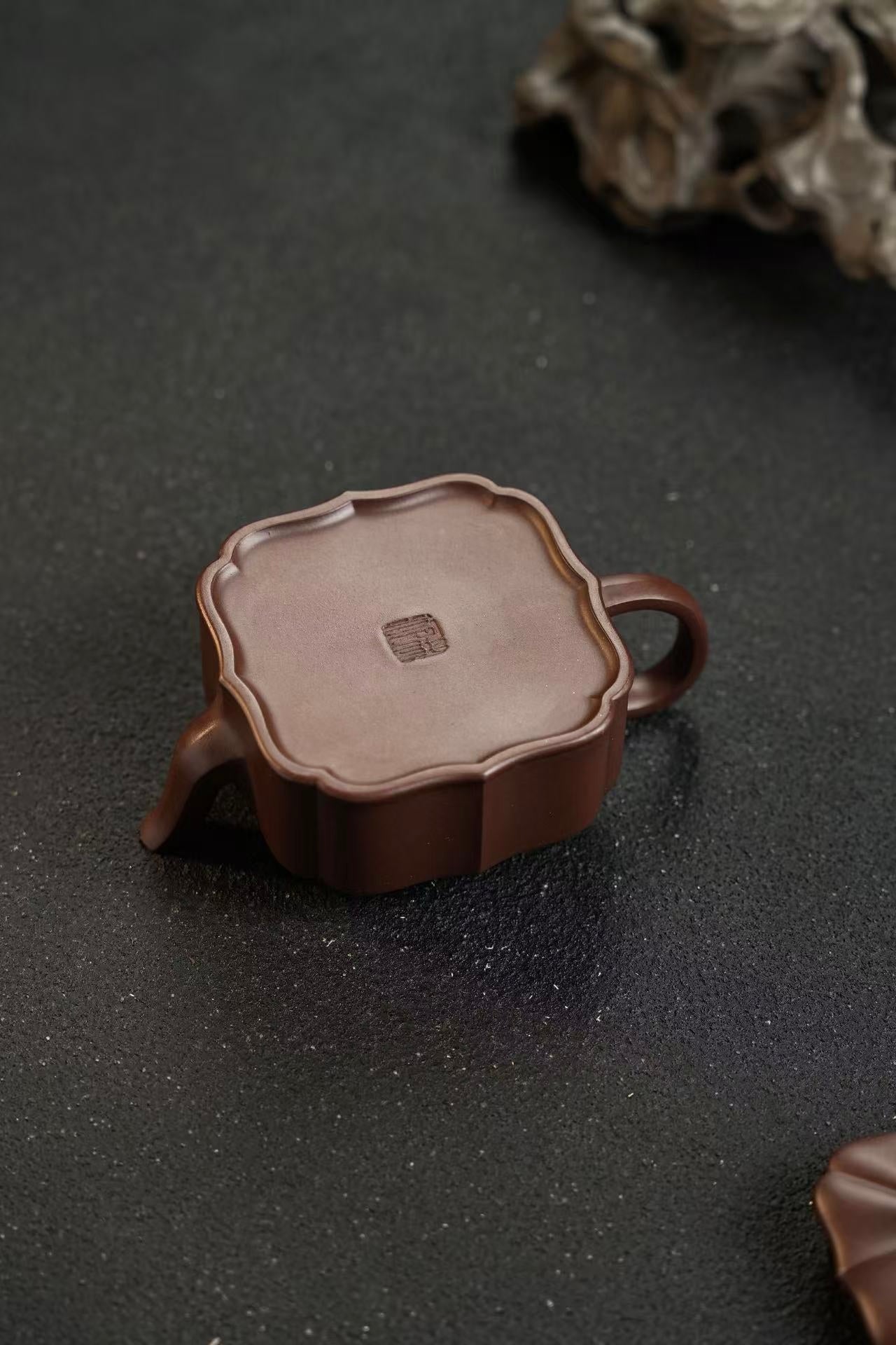 極品老紫泥筋紋凌方紫砂壺「20260111每日特價」