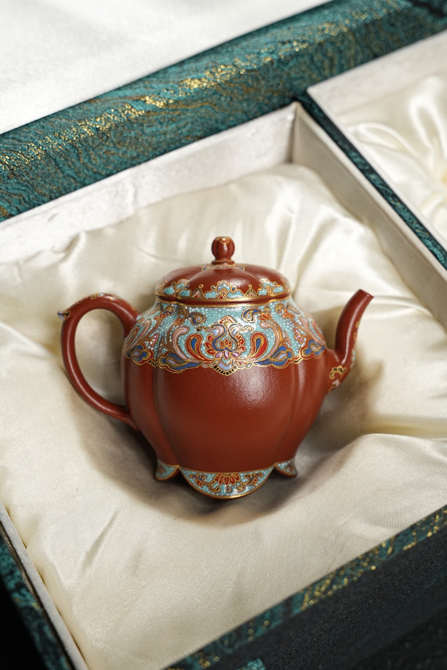 全手工極品朱泥筋紋霓裳紫砂壺「20250822每日特價」