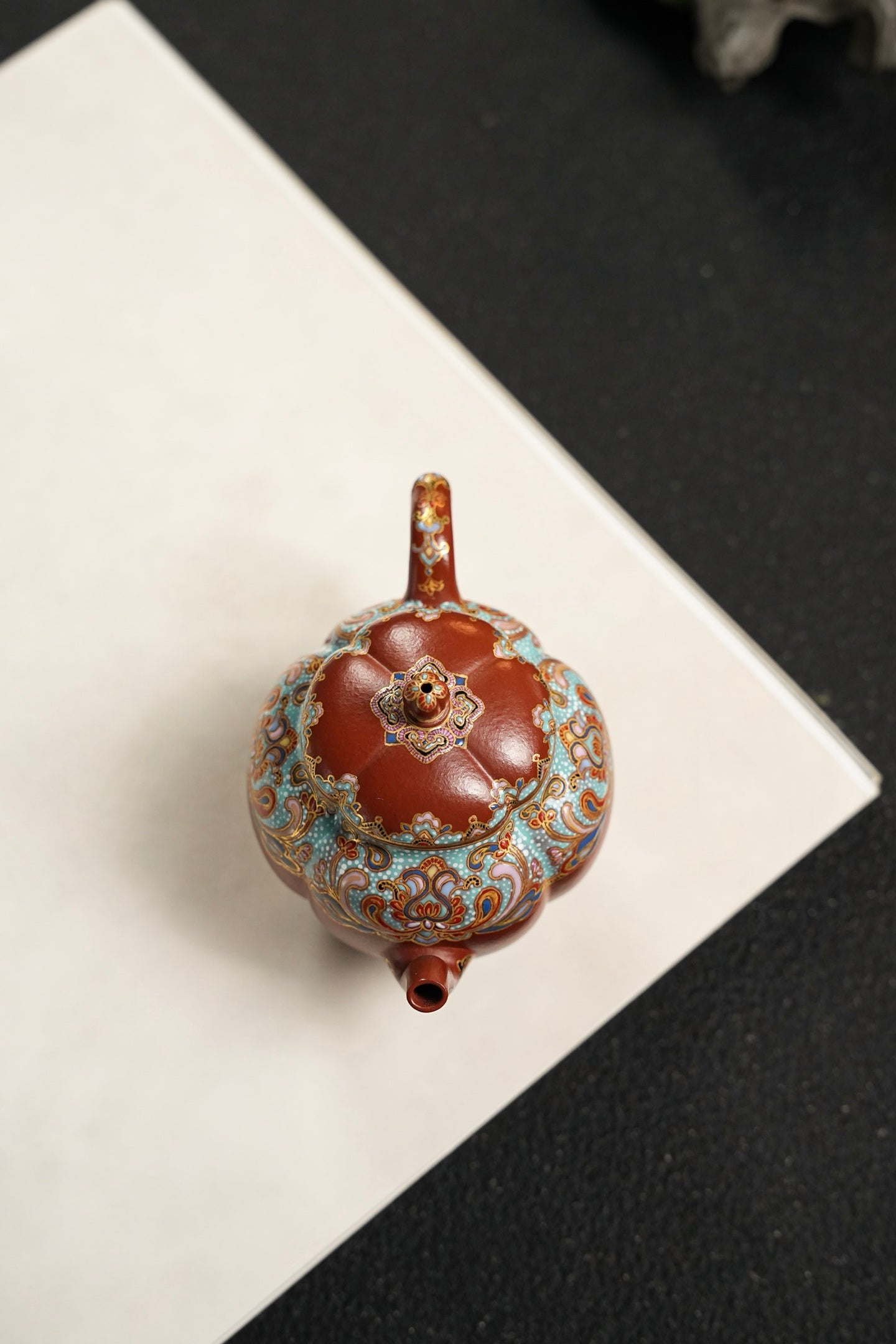 全手工極品朱泥筋紋霓裳紫砂壺「20250822每日特價」