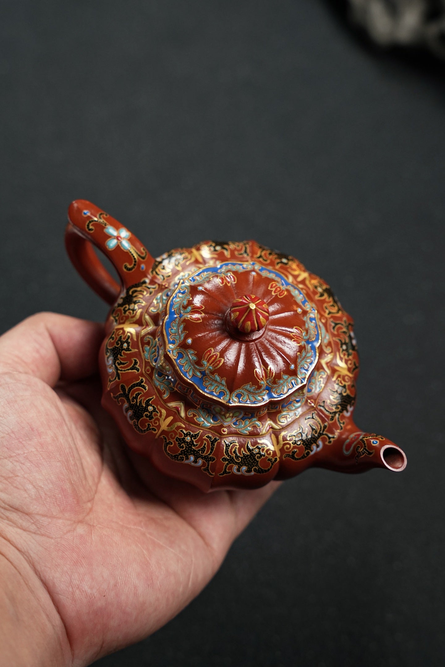 全手工極品朱泥筋紋笑櫻紫砂壺「20250822每日特價」