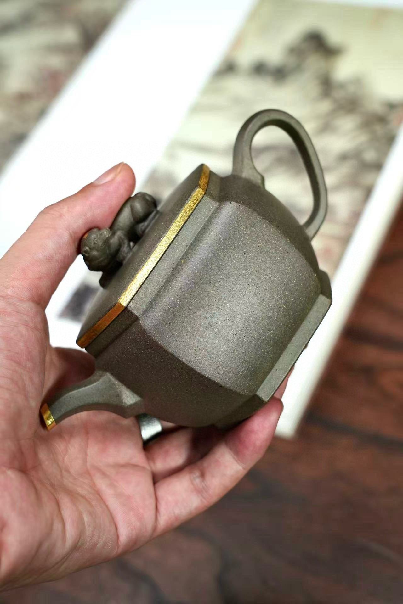 全手工黃龍山青段共生礦回望紫砂壺「20251118每日特價」