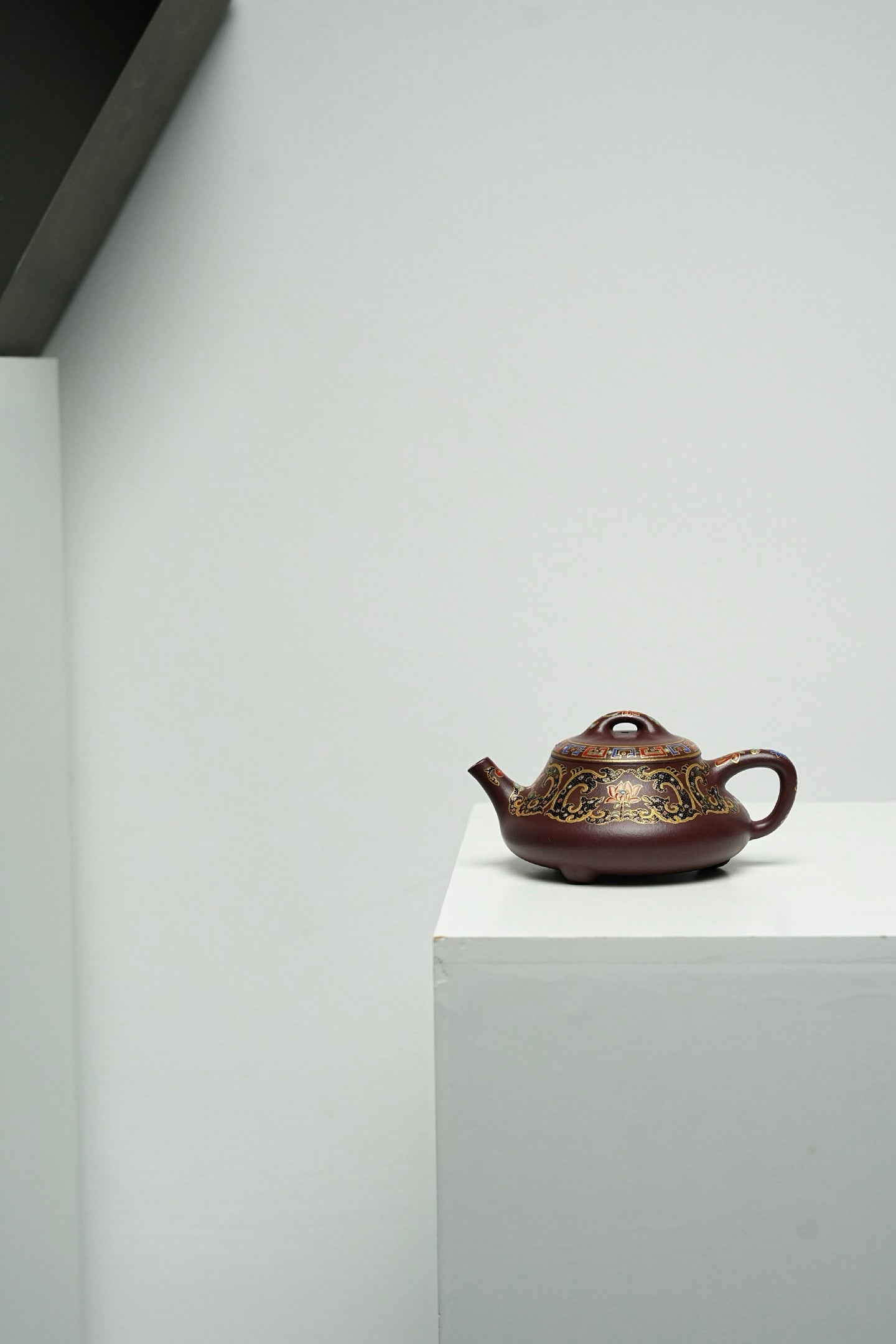 原礦頂級紫泥手工琺瑯彩礎瓢紫砂壺「20251118每日特價」