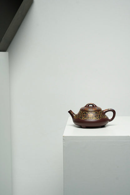 原礦頂級紫泥手工琺瑯彩礎瓢紫砂壺「20251118每日特價」