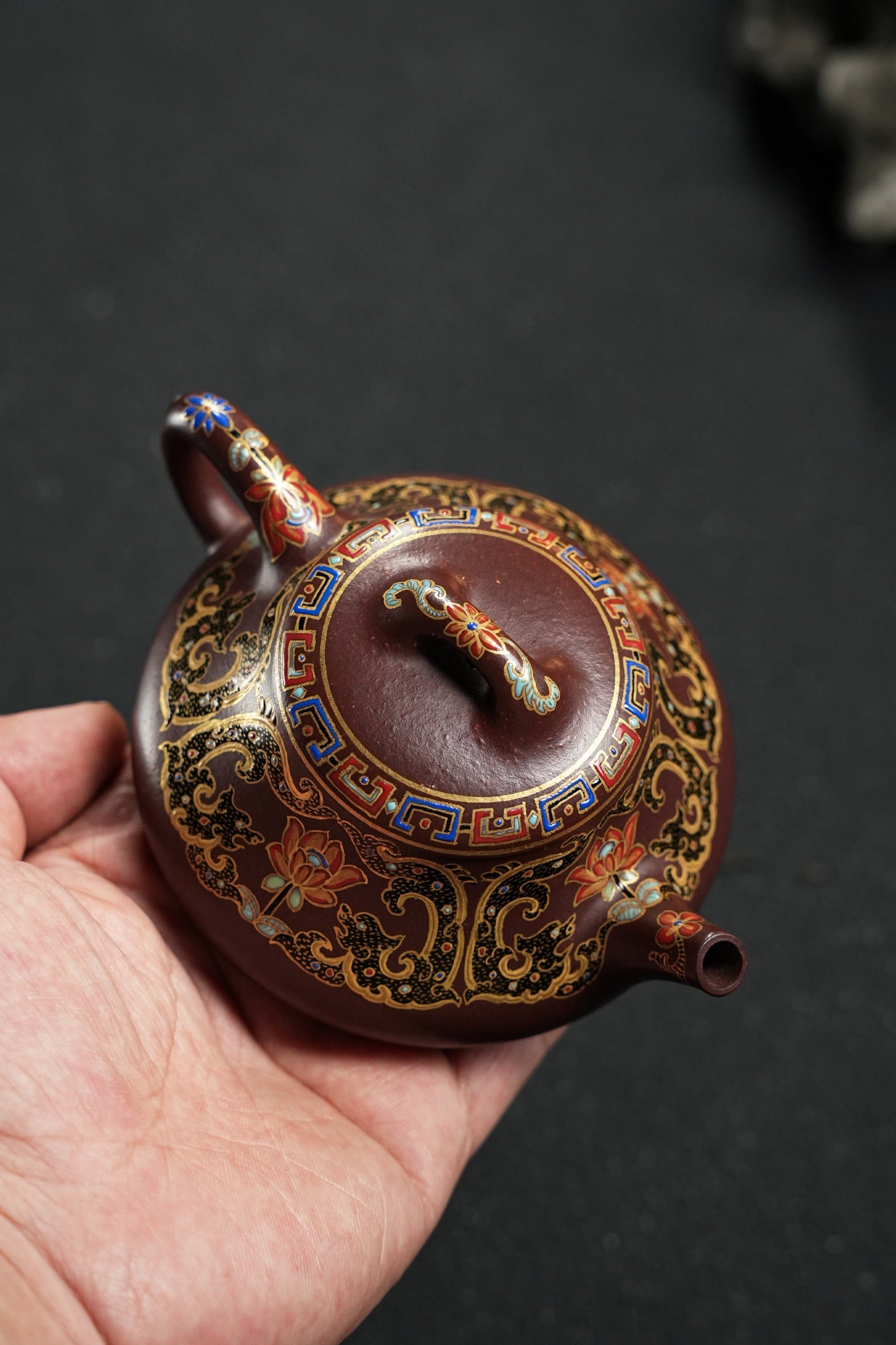 原礦頂級紫泥手工琺瑯彩礎瓢紫砂壺「20251118每日特價」