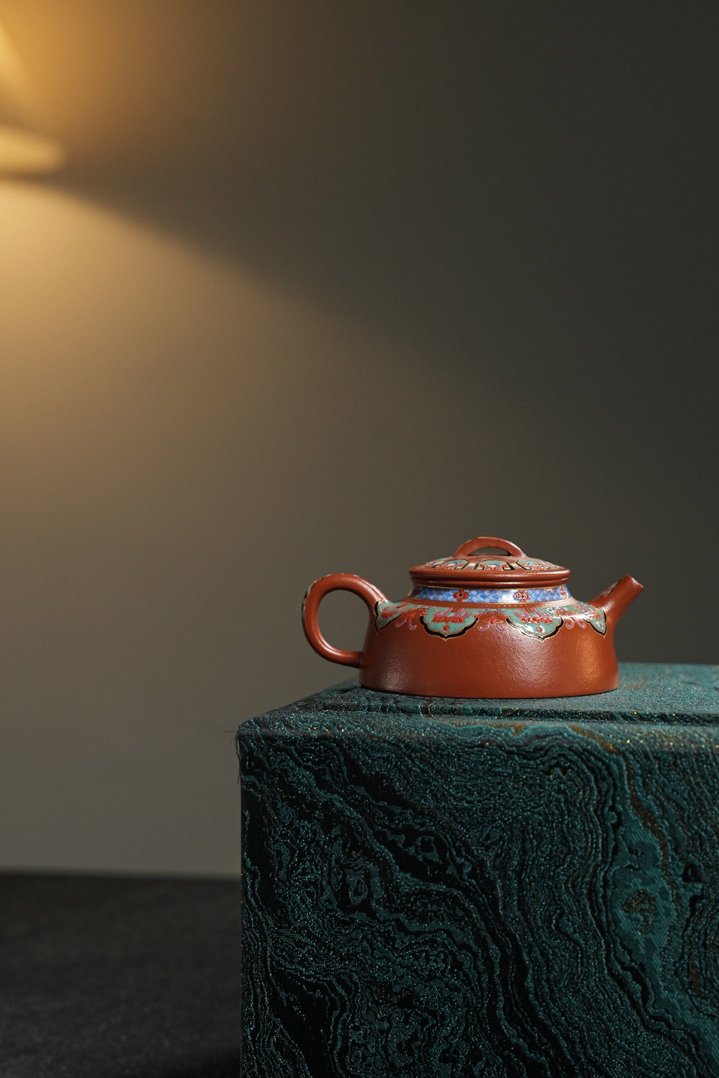 原礦頂級老朱泥空山禪韻琺瑯彩紫砂壺「20260111每日特價」