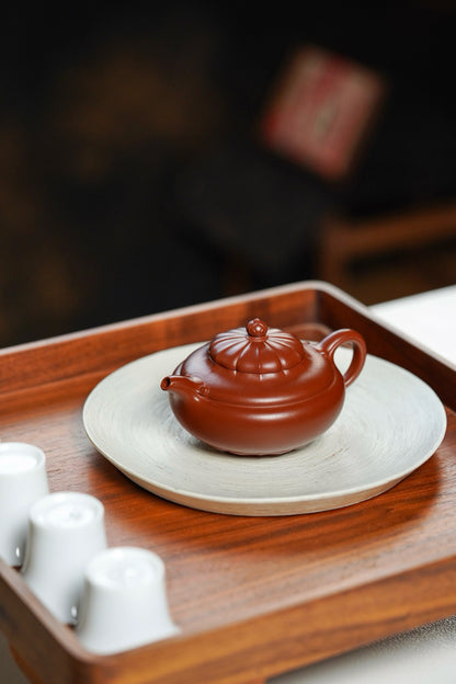 原礦頂級朱泥唯心梵蓮紫砂壺「20251118每日特價」