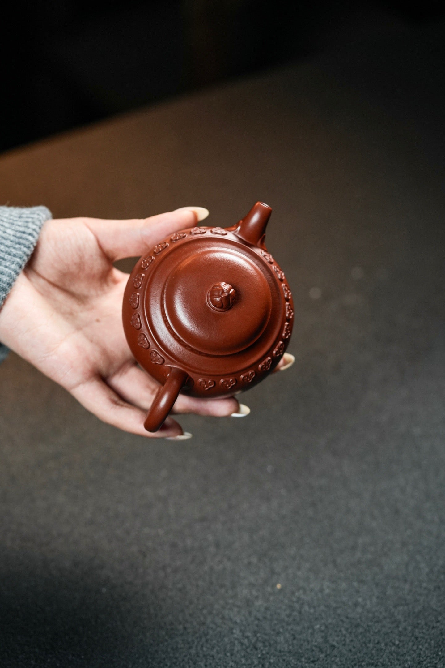 原礦頂級朱泥雲肩如意紫砂壺「20260121每日特價」