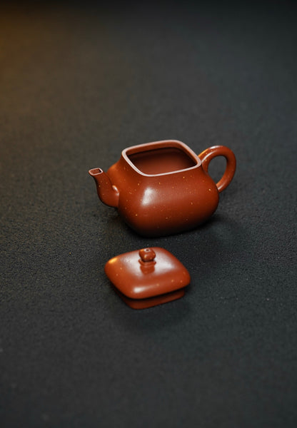 極品紅皮龍四方君德紫砂壺「20260316每日特價」