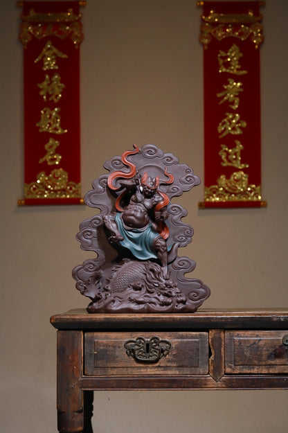 紫泥高端雕塑金榜题名