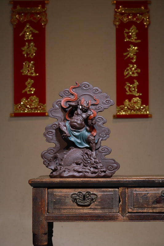 紫泥高端雕塑金榜题名