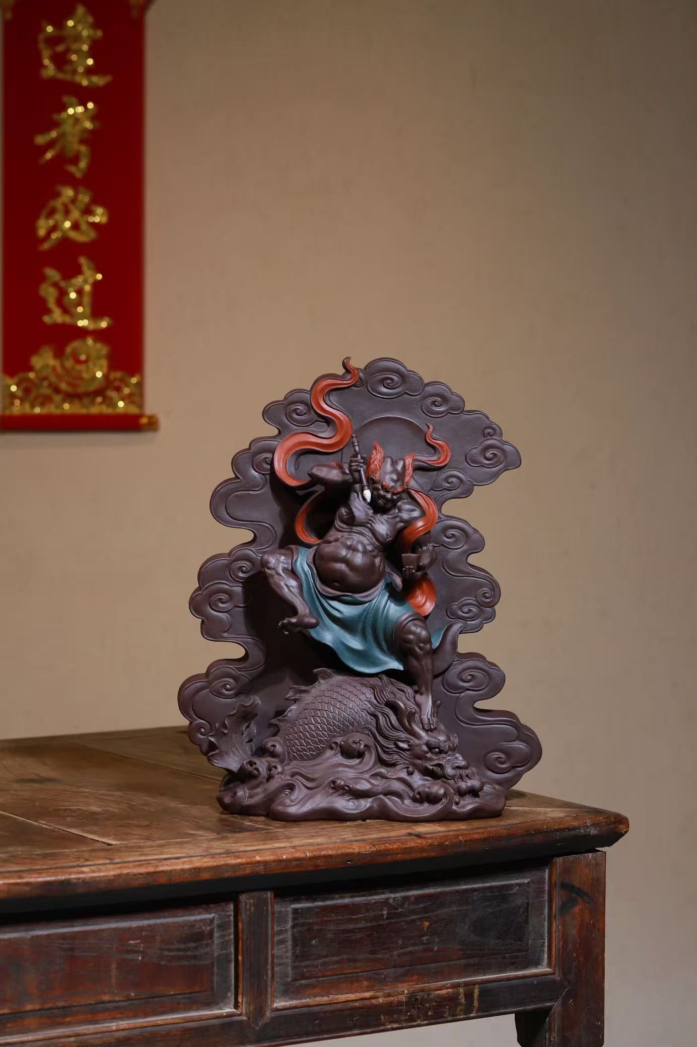 紫泥高端雕塑金榜题名