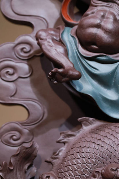 紫泥高端雕塑金榜题名