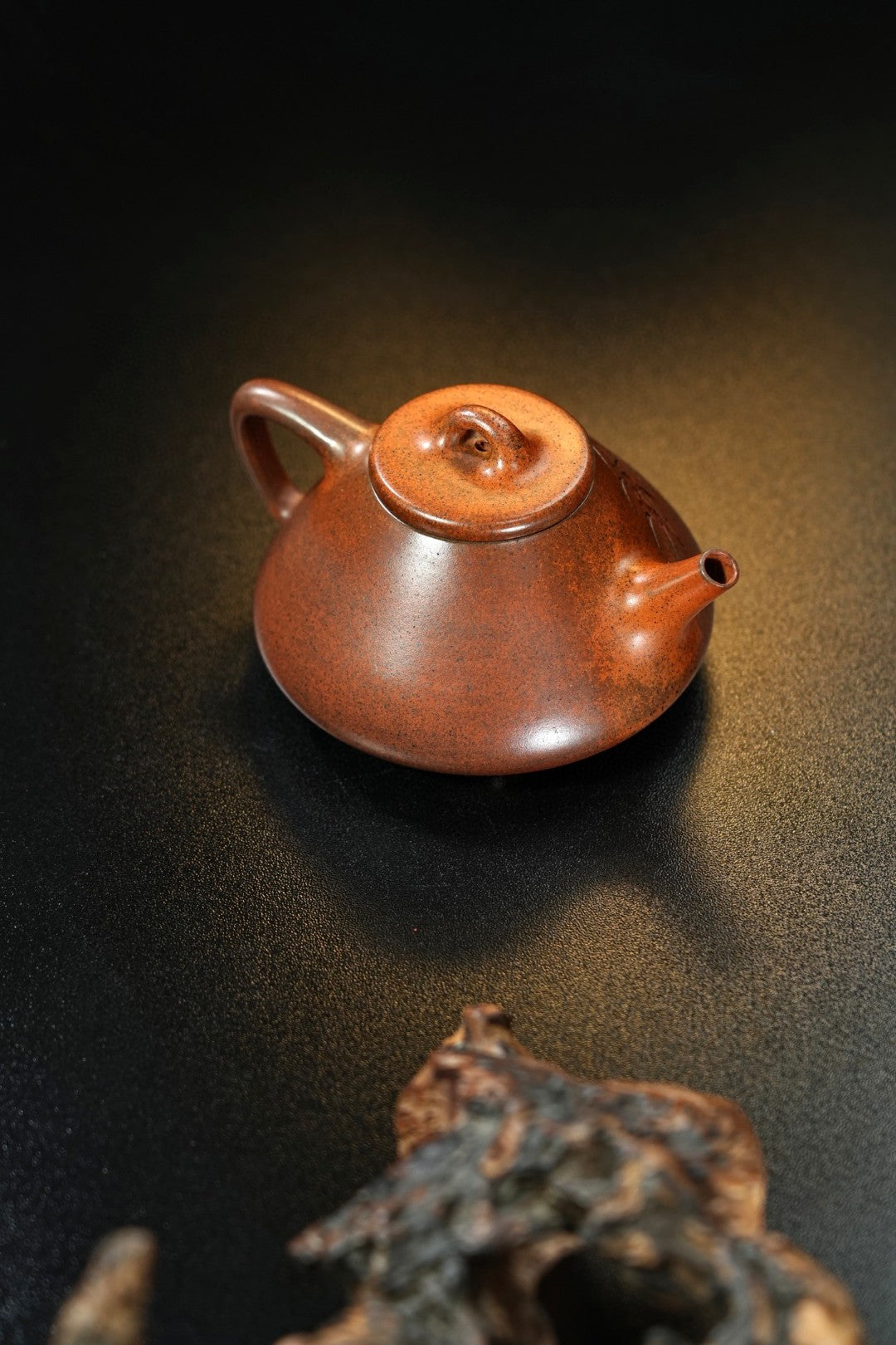 原礦紫泥柴燒子冶石瓢紫砂壺「20250628每日特價」