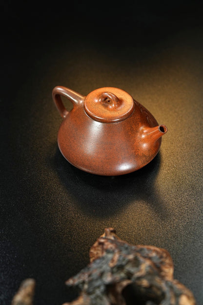 原礦紫泥柴燒子冶石瓢紫砂壺「20250628每日特價」