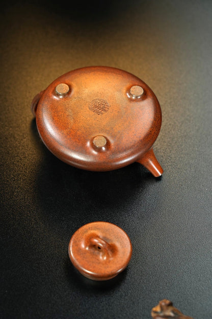 原礦紫泥柴燒子冶石瓢紫砂壺「20250628每日特價」