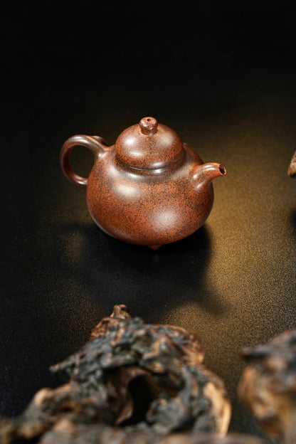 原礦紫泥柴燒乳鼎紫砂壺「20250628每日特價」