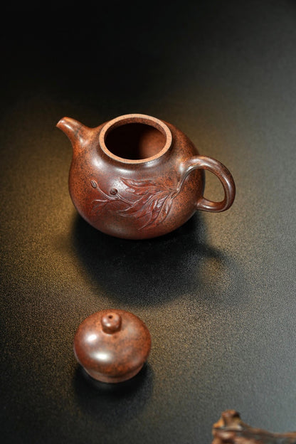 原礦紫泥柴燒乳鼎紫砂壺「20250628每日特價」