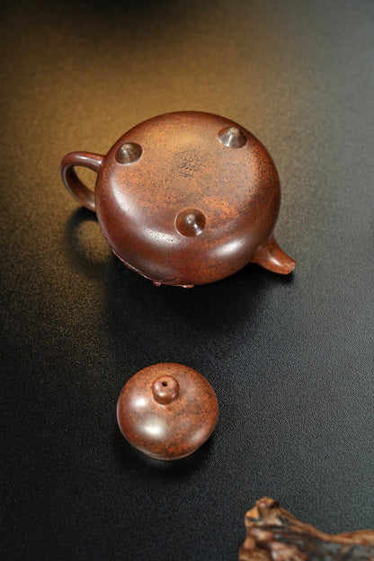 原礦紫泥柴燒乳鼎紫砂壺「20250628每日特價」