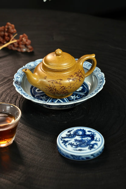 原礦極品黃金段高溫窯變笑櫻紫砂壺「20250827每日特價」