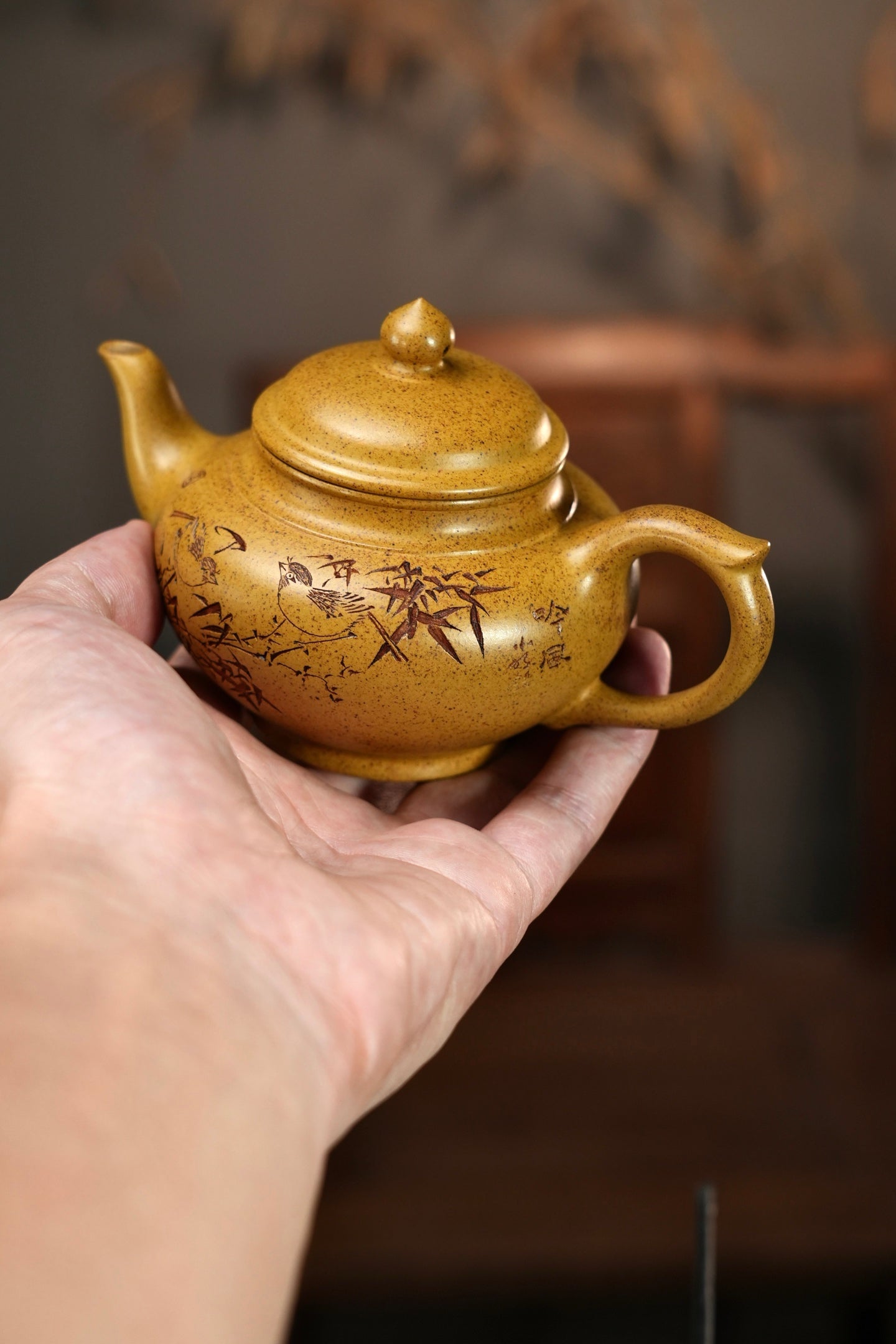 原礦極品黃金段高溫窯變笑櫻紫砂壺「20250827每日特價」