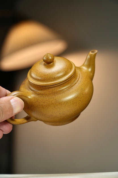 原礦極品黃金段高溫窯變笑櫻紫砂壺「20250827每日特價」