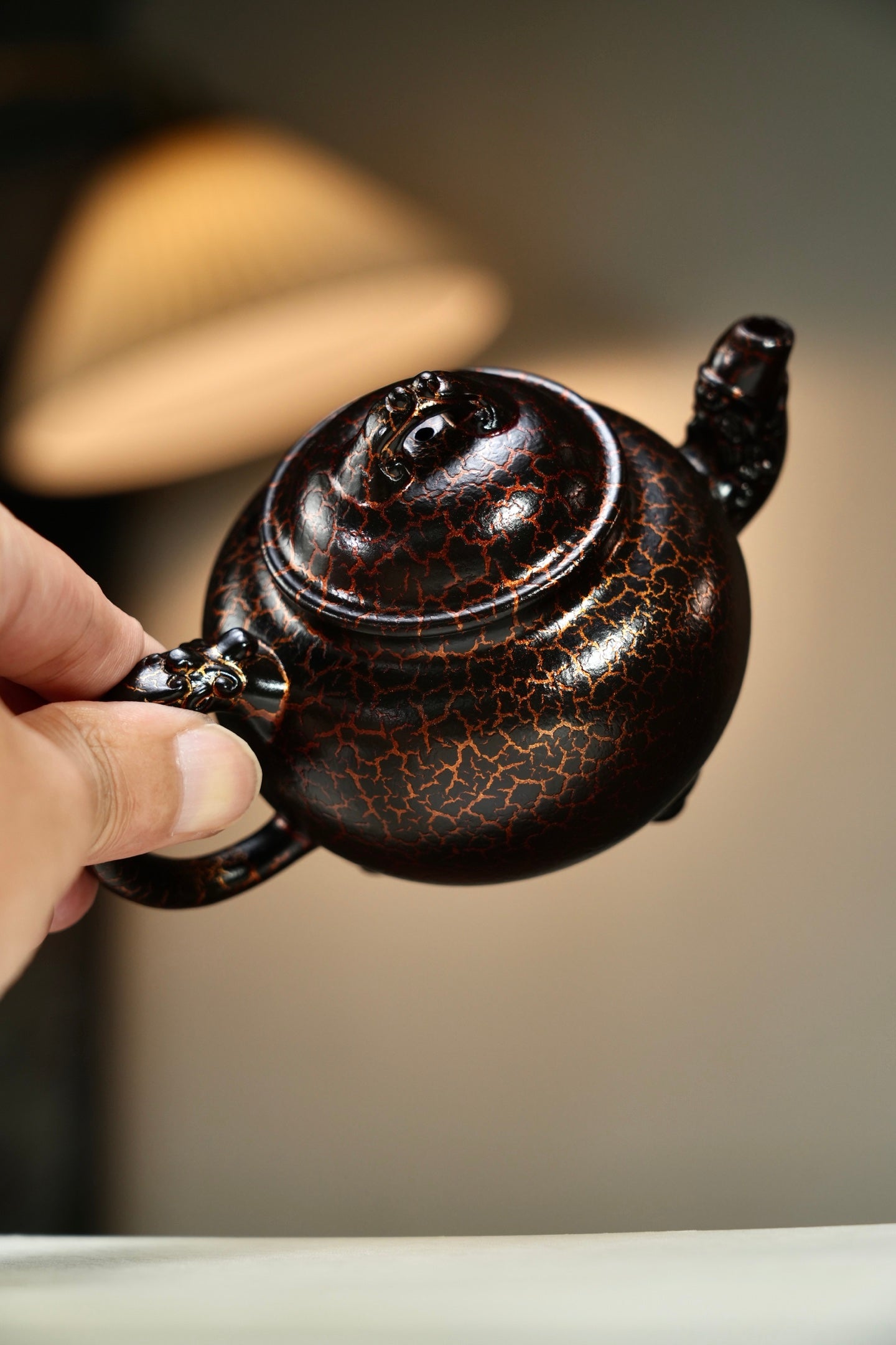 原礦朱泥貝殼燒龍吟紫砂壺「20250827每日特價」