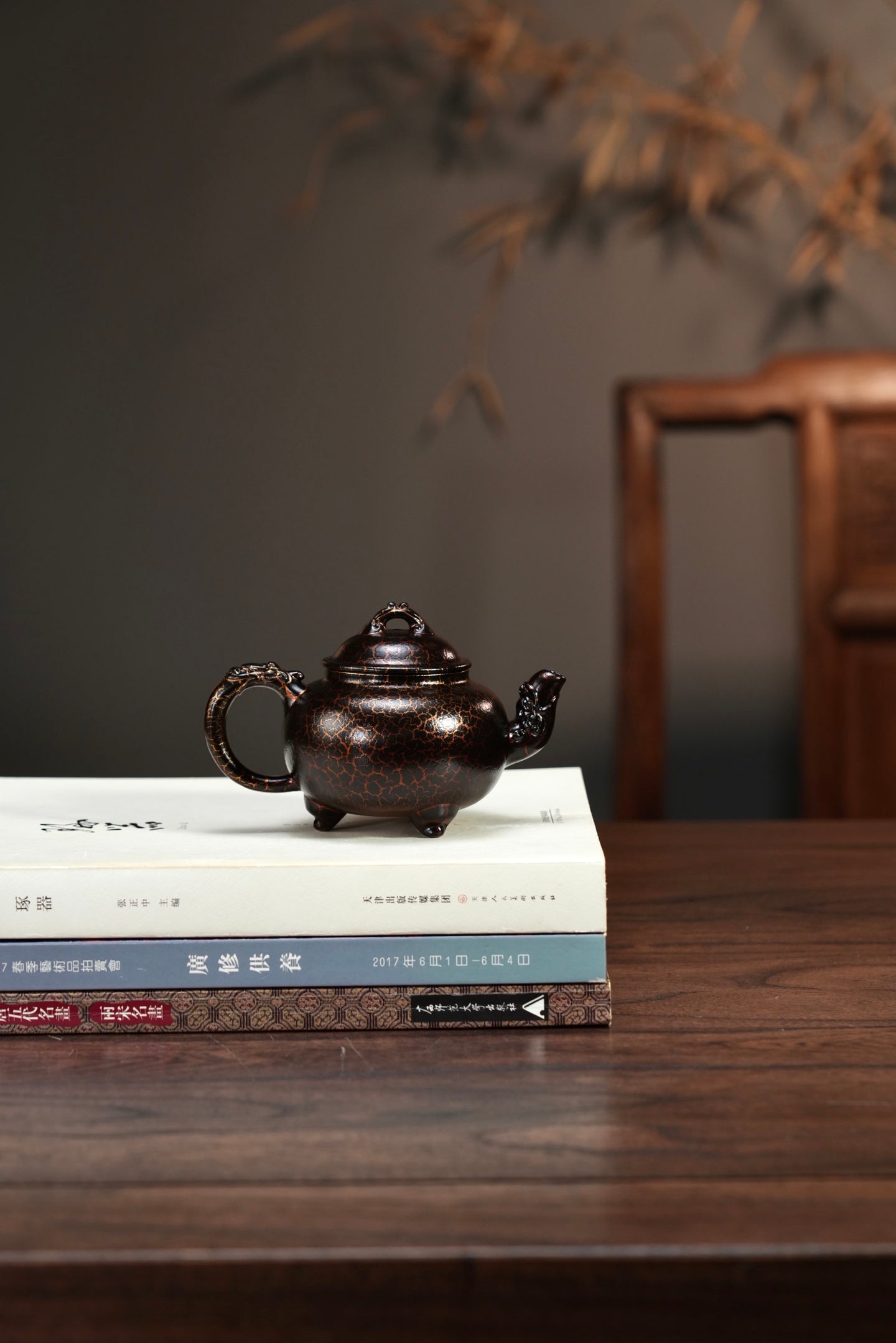 原礦朱泥貝殼燒龍吟紫砂壺「20250827每日特價」